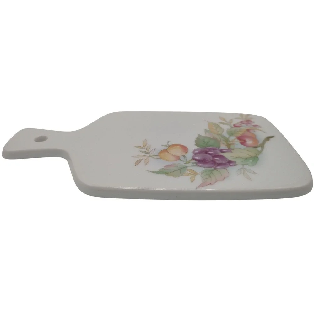 Winrose‎ Collection Porcelain Cutting Board Hand Decorated Small Fruit MCM
